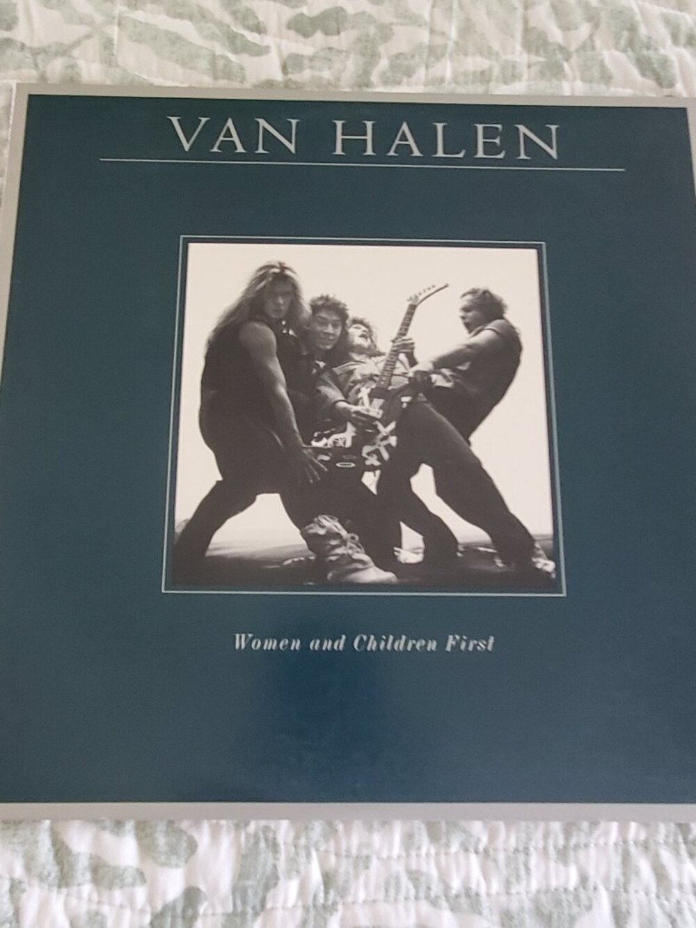 Van Halen Women And Children First Vinyl LP WB Record Album w/ David Lee Poster